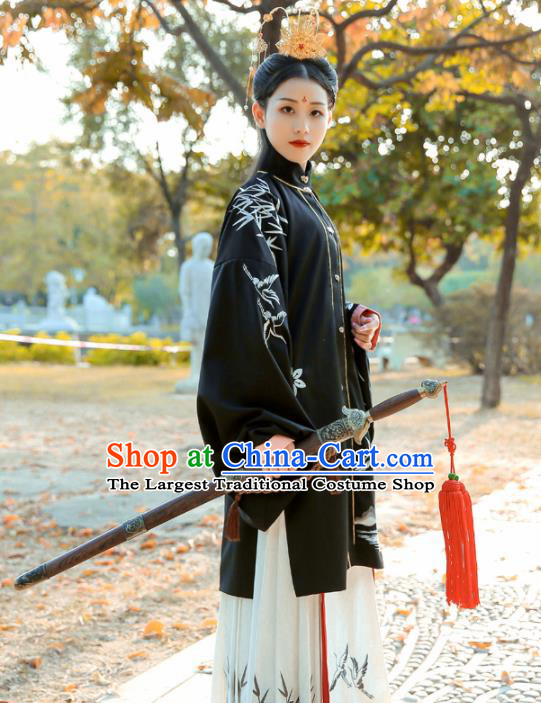 Chinese Ancient Palace Lady Hanfu Han Dynasty Imperial Concubine Queen Embroidered Historical Costumes