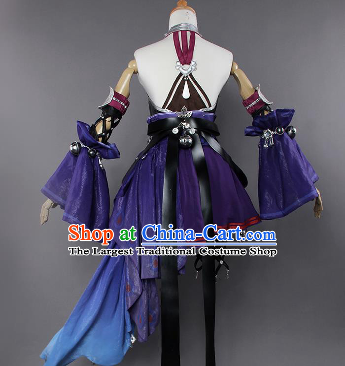 Ancient Chinese Cosplay Costume Chinese Shoes Traditional China Swordsman Clothing and Jewelry Accessories