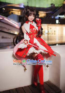 Ancient Chinese Cosplay Costume Chinese Shoes Traditional China Swordsman Clothing and Jewelry Accessories