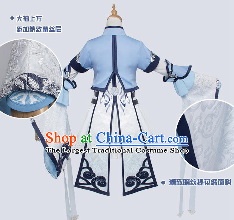 Ancient Chinese Cosplay Costume Chinese Shoes Traditional China Swordsman Clothing and Jewelry Accessories