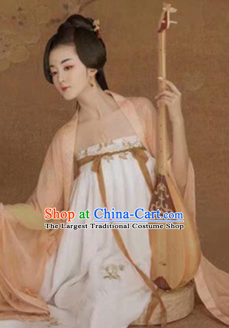 Chinese Ancient Palace Lady Hanfu Han Dynasty Imperial Concubine Queen Embroidered Historical Costumes