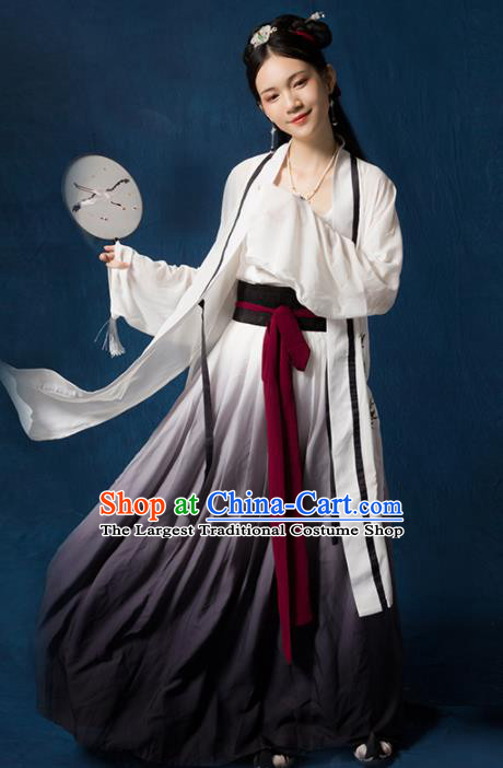 Traditional Chinese Ancient Song Dynasty Nobility Lady Embroidered Costumes for Women