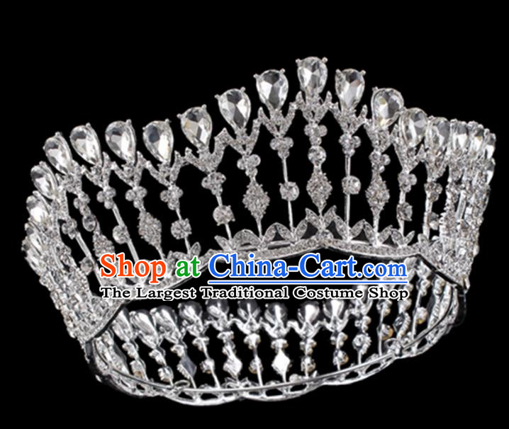 Top Grade Hair Jewelry Accessories Royal Crown Headwear Headdress for Women