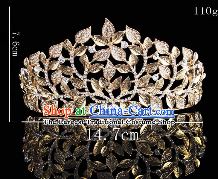 Top Grade Hair Jewelry Accessories Royal Crown Headwear Headdress for Women