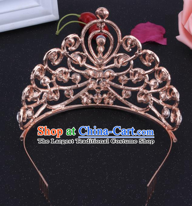 Top Grade Hair Jewelry Accessories Royal Crown Headwear Headdress for Women