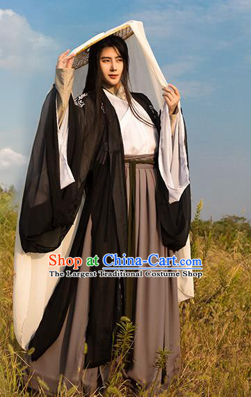 Traditional Chinese Spring and Autumn Period Nobility Childe Costumes Ancient Swordsman Clothing for Men
