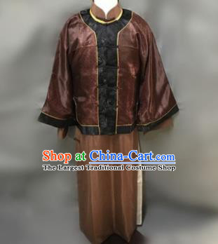 Chinese Ancient Qing Dynasty Nobility Childe Costumes Mandarin Jacket for Men