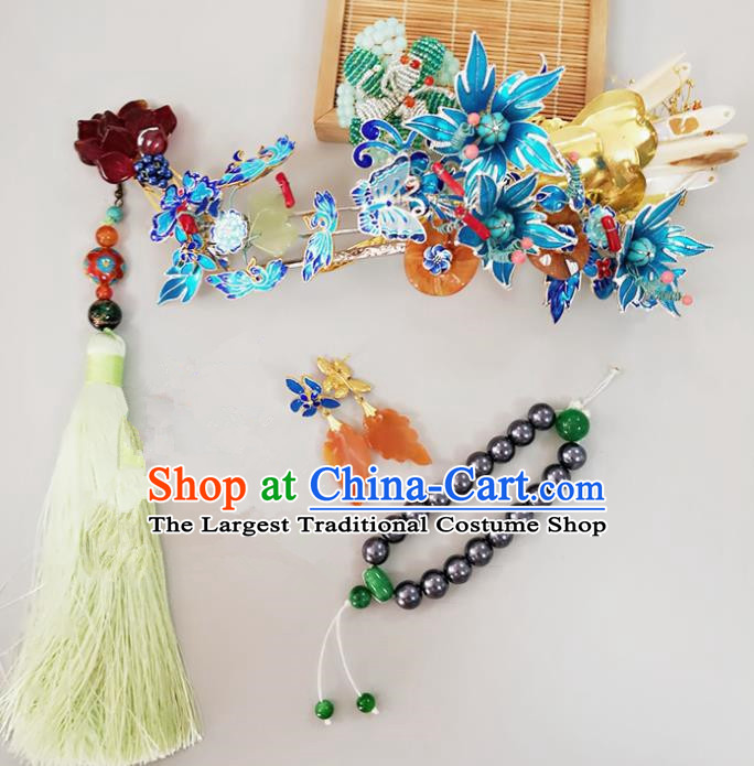 Chinese Ancient Style Hair Jewelry Accessories Cosplay Hairpins Headwear Headdress for Women