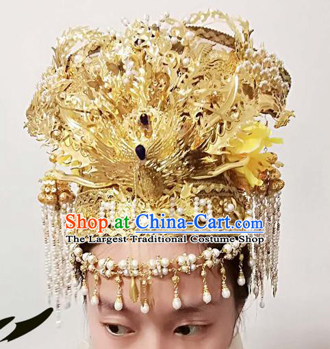 Chinese Ancient Ming Dynasty Princess Hair Accessories Bride Phoenix Coronet Hairpins for Women