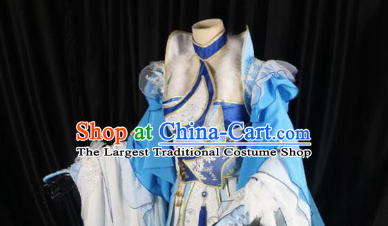 Ancient Chinese Cosplay Costume Chinese Shoes Traditional China Swordsman Clothing and Jewelry Accessories