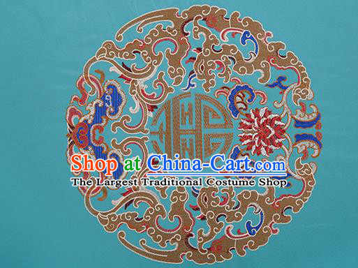 Chinese Traditional Flower Silk Fabric Brocade Embroidered Fabric Dress Material