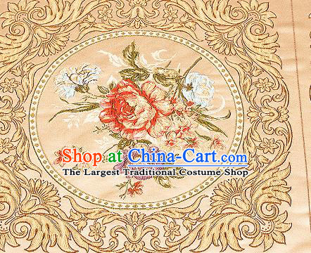 Chinese Traditional Flower Silk Fabric Brocade Embroidered Fabric Dress Material