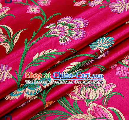 Chinese Traditional Flower Silk Fabric Brocade Embroidered Fabric Dress Material