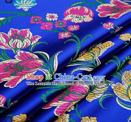 Chinese Traditional Flower Silk Fabric Brocade Embroidered Fabric Dress Material