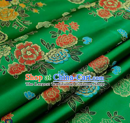 Chinese Traditional Flower Silk Fabric Brocade Embroidered Fabric Dress Material