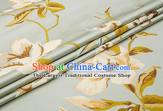 Chinese Traditional Flower Silk Fabric Brocade Embroidered Fabric Dress Material