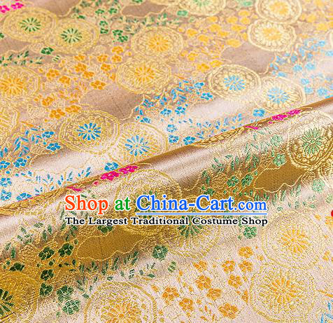 Chinese Traditional Flower Silk Fabric Brocade Embroidered Fabric Dress Material