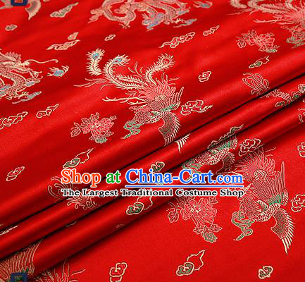 Chinese Traditional Flower Silk Fabric Brocade Embroidered Fabric Dress Material