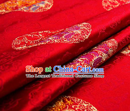 Chinese Traditional Flower Silk Fabric Brocade Embroidered Fabric Dress Material