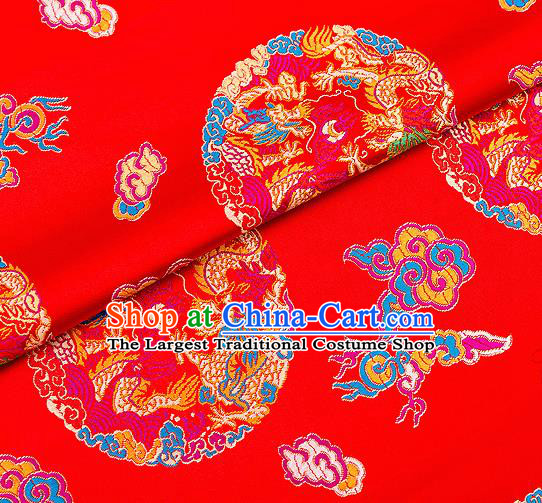 Chinese Traditional Flower Silk Fabric Brocade Embroidered Fabric Dress Material