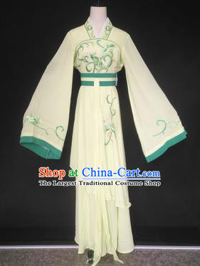 Chinese Traditional Peking Opera Las Meninas Yellow Costumes Ancient Beijing Opera Diva Clothing for Adults