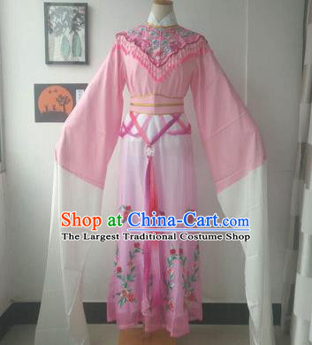 Chinese Traditional Peking Opera Princess Costumes Ancient Fairy Pink Dress for Adults