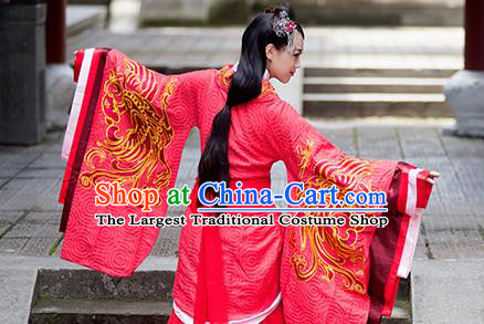 Chinese Ancient Palace Lady Hanfu Han Dynasty Imperial Concubine Queen Embroidered Historical Costumes