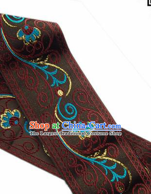 Chinese Traditional Flower Silk Fabric Brocade Embroidered Fabric Dress Material