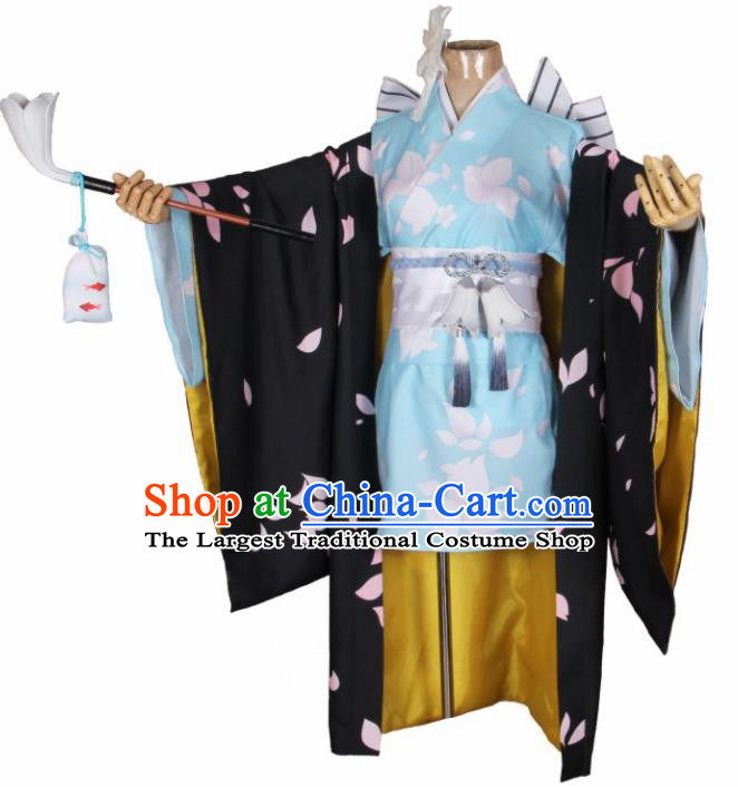 Asian Japanese Traditional Cosplay Geisha Costumes Ancient Kimono Yukata Clothing for Women