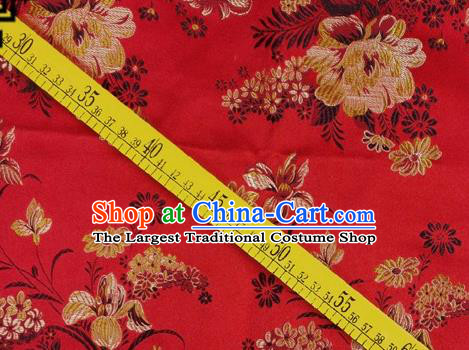 Chinese Traditional Flower Silk Fabric Brocade Embroidered Fabric Dress Material