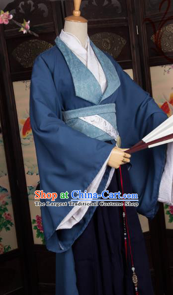 Chinese Traditional Prince Costumes Ancient Swordsman Clothing for Men