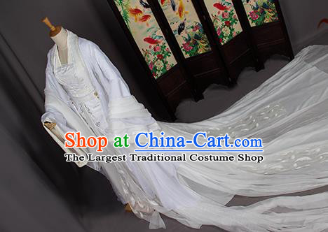 Top Grade Asian Chinese Cosplay Costumes Cartoon Characters Clothing Ancient Swordsman Hanfu Dress