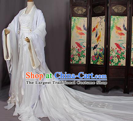 Top Grade Asian Chinese Cosplay Costumes Cartoon Characters Clothing Ancient Swordsman Hanfu Dress