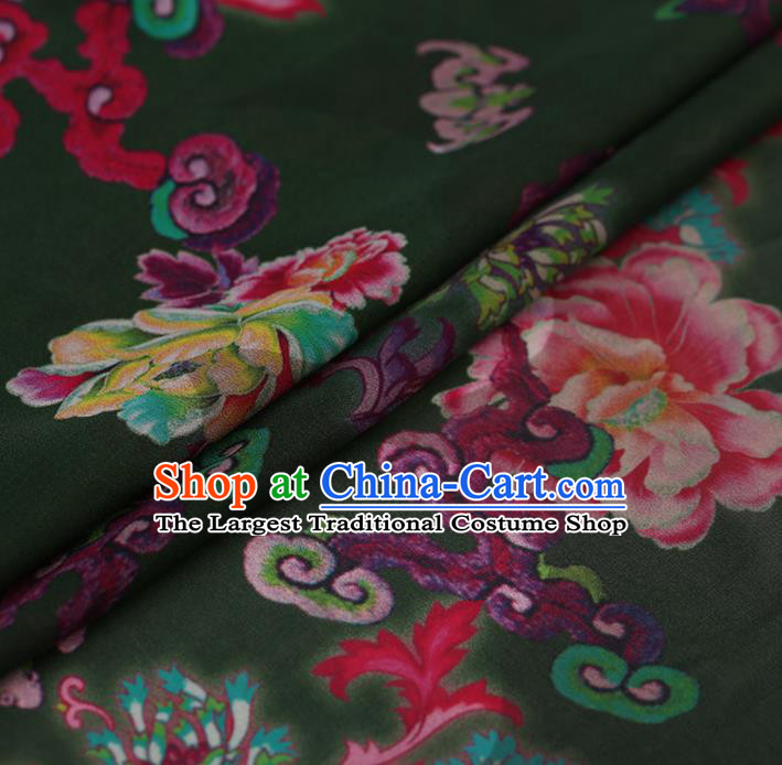 Chinese Traditional Silk Fabric Brocade Embroidered Fabric Dress Material Gambiered Canton Gauze