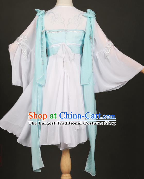 Ancient Chinese Cosplay Costume Chinese Shoes Traditional China Swordsman Clothing and Jewelry Accessories