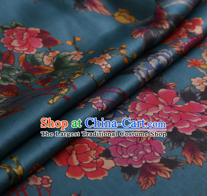 Chinese Traditional Silk Fabric Brocade Embroidered Fabric Dress Material Gambiered Canton Gauze