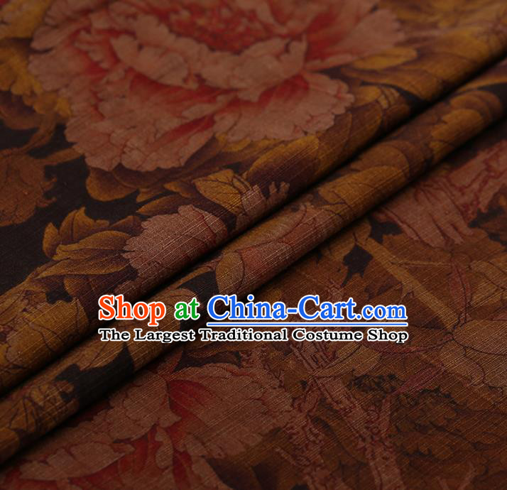 Chinese Traditional Silk Fabric Brocade Embroidered Fabric Dress Material Gambiered Canton Gauze