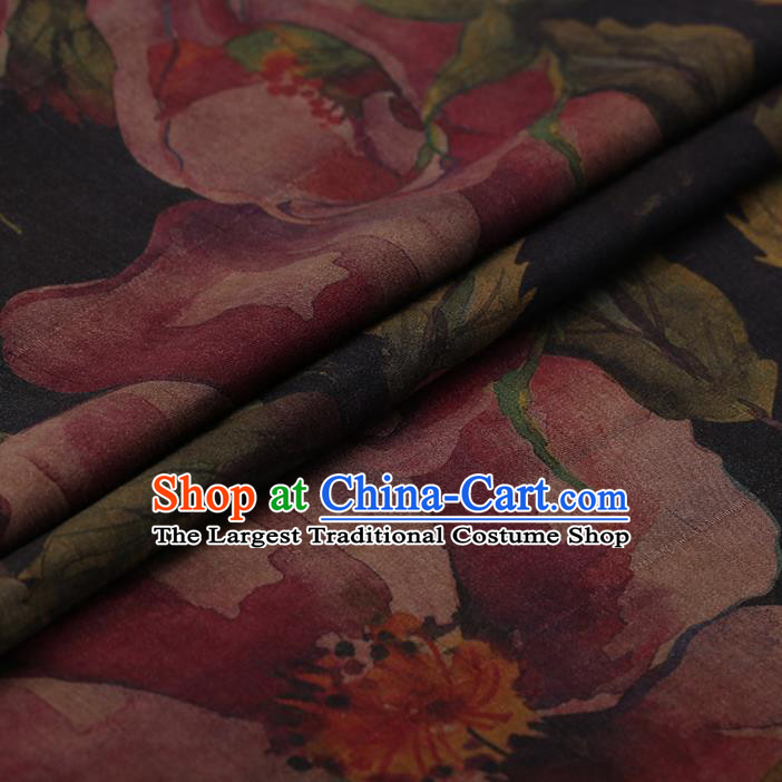 Chinese Traditional Silk Fabric Brocade Embroidered Fabric Dress Material Gambiered Canton Gauze