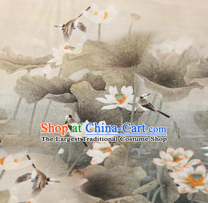 Chinese Traditional Silk Fabric Brocade Embroidered Fabric Dress Material Gambiered Canton Gauze