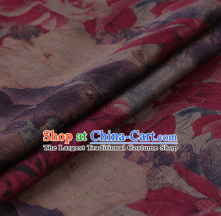 Chinese Traditional Silk Fabric Brocade Embroidered Fabric Dress Material Gambiered Canton Gauze