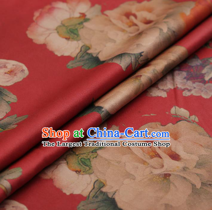 Chinese Traditional Silk Fabric Brocade Embroidered Fabric Dress Material Gambiered Canton Gauze