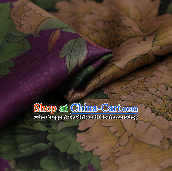 Chinese Traditional Silk Fabric Brocade Embroidered Fabric Dress Material Gambiered Canton Gauze