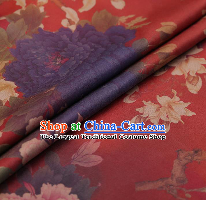 Chinese Traditional Silk Fabric Brocade Embroidered Fabric Dress Material Gambiered Canton Gauze