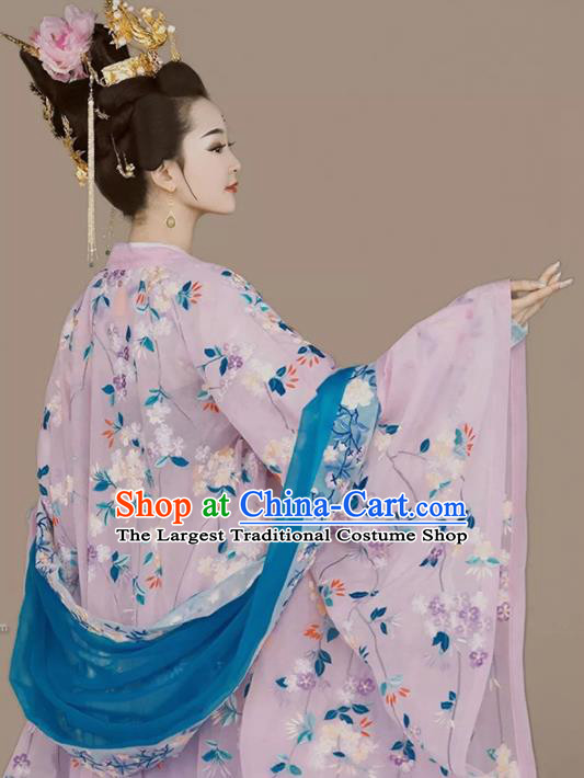 Chinese Ancient Palace Lady Hanfu Han Dynasty Imperial Concubine Queen Embroidered Historical Costumes