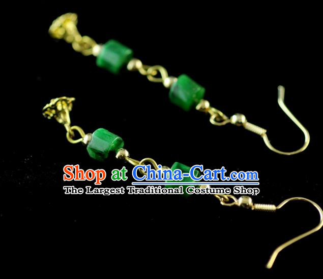 Chinese Ancient Jewelry Accessories Jade Hairpins Headwear Headdress Hanfu Necklace Earrings for Women