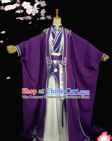 Top Grade Asian Chinese Cosplay Costumes Cartoon Characters Clothing Ancient Swordsman Hanfu Dress