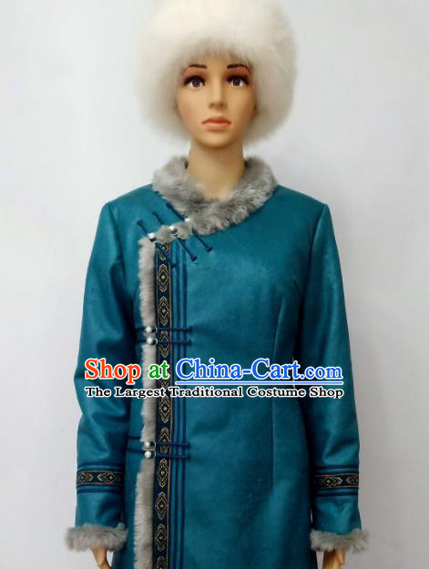 Chinese Traditional Ethnic Costumes Mongolian Minority Nationality Embroidered Costumes for Women