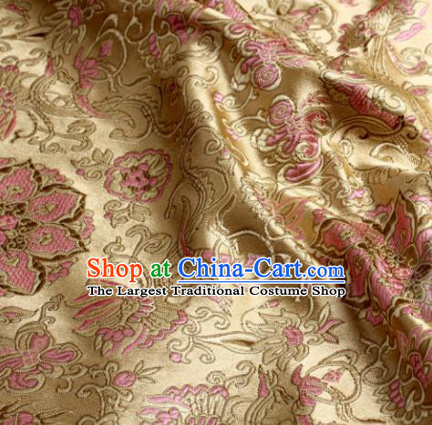 Chinese Traditional Flower Silk Fabric Brocade Embroidered Fabric Dress Material