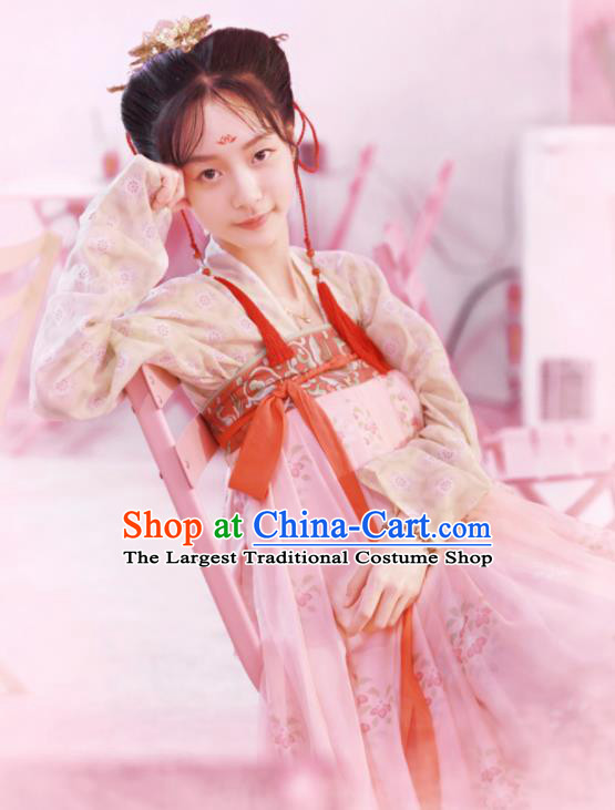 Chinese Tang Dynasty Princess Replica Costumes Traditional Ancient Royal Court Lady Hanfu Dress for Women
