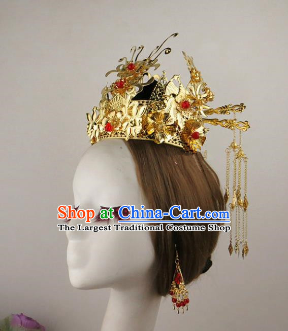 Chinese Ancient Style Hair Jewelry Accessories Cosplay Hairpins Headwear Headdress for Women